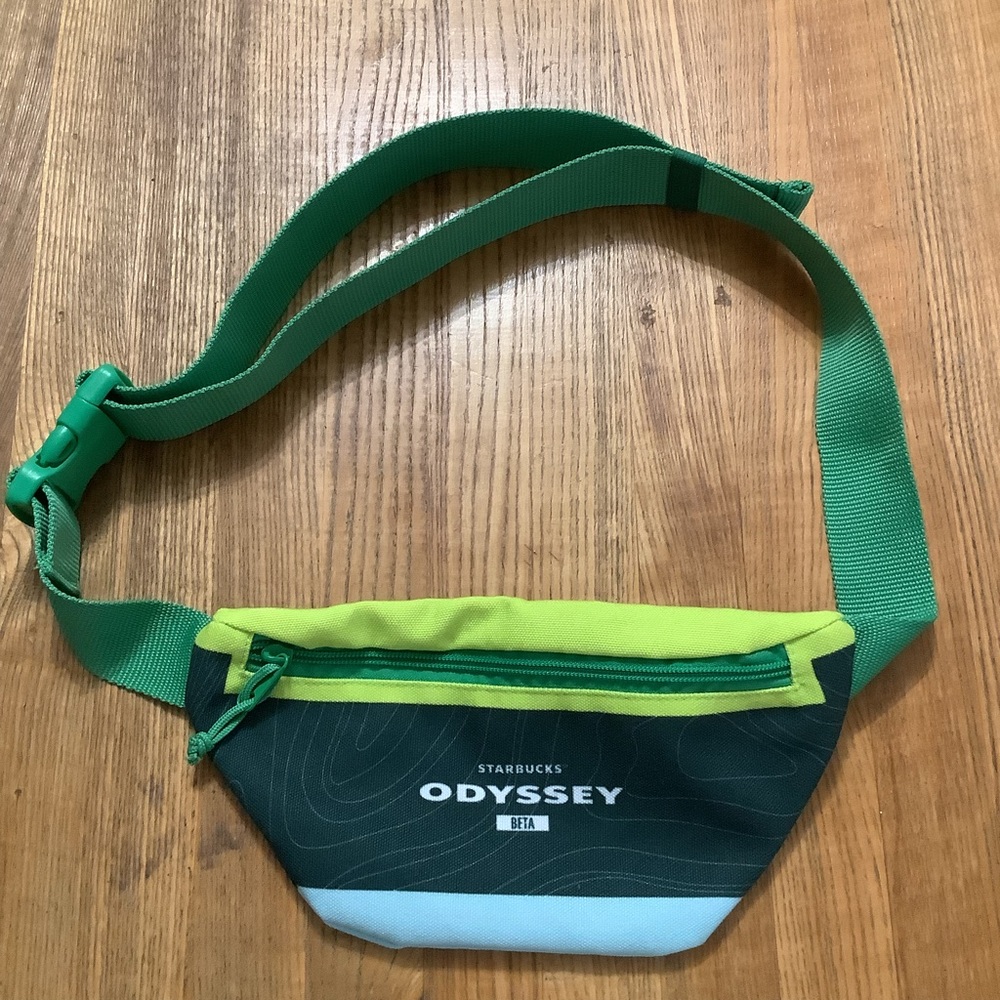 Starbucks Odyssey Beta Green Bag Hip Waist Fanny Pack
